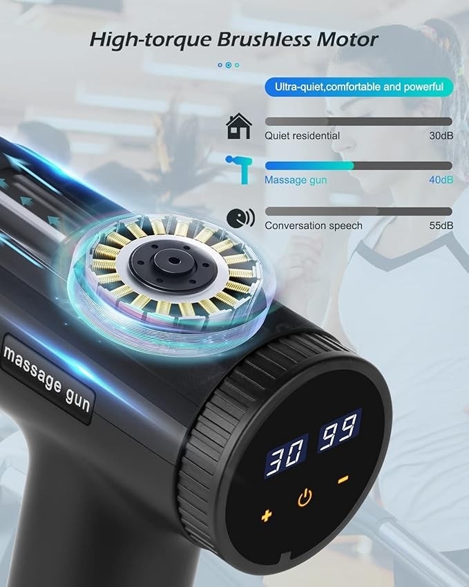 Pistolet do Głębokiego Masażu Tkanek Uplayteck, Pistolet masujący