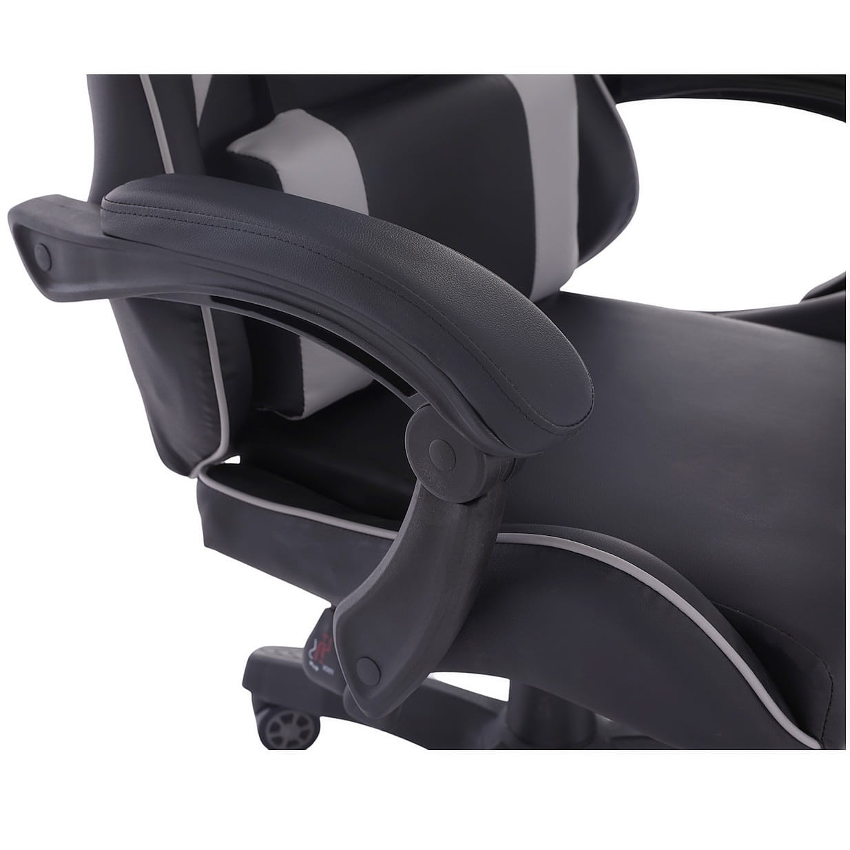 Fotel gamingowy ENZO Extreme Gray — ergonomiczny, regulowany do 135°