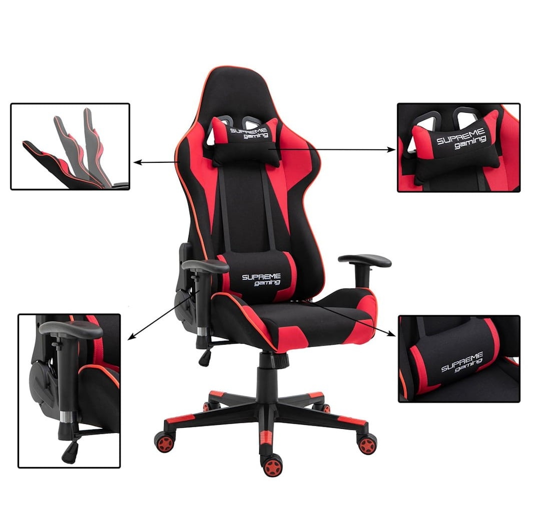 Fotel gamingowy PlayMaker Black/Red