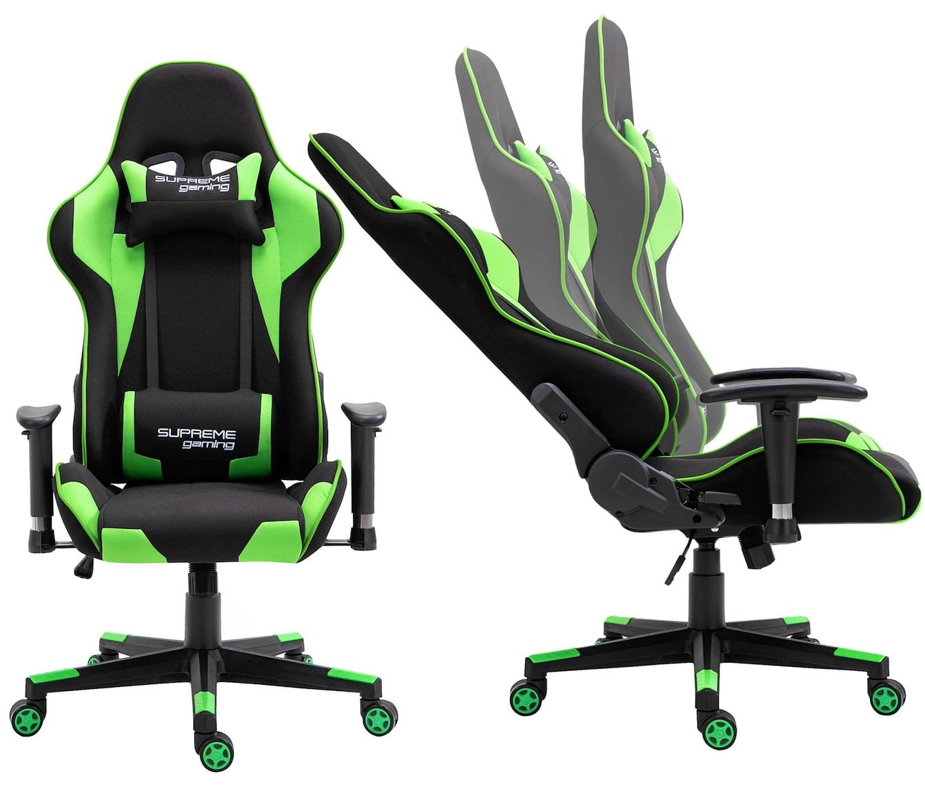 Fotel gamingowy EXTREME PlayMaker Black/Green