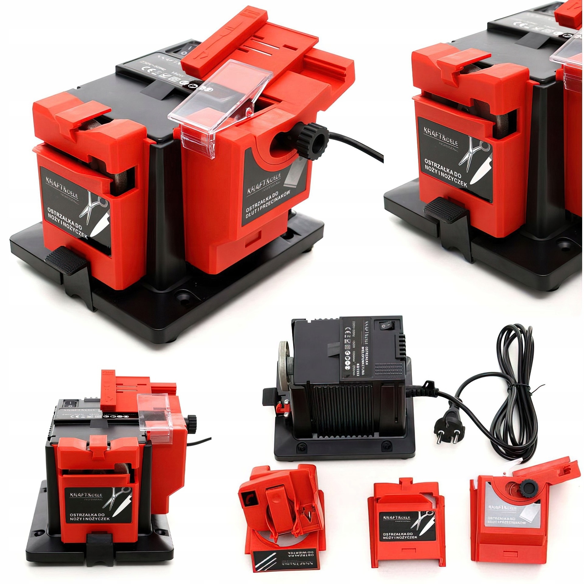 Ostrzałka Wielofunkcyjna Noży Nożyczek Wierteł Dłut 150W 230V Kraft&Dele