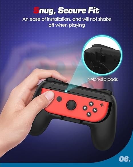 Uchwyty do kontrolerów Joy-Con, uchwyty Nintendo Switch