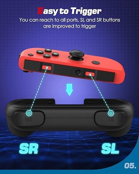 Uchwyty do kontrolerów Joy-Con, uchwyty Nintendo Switch