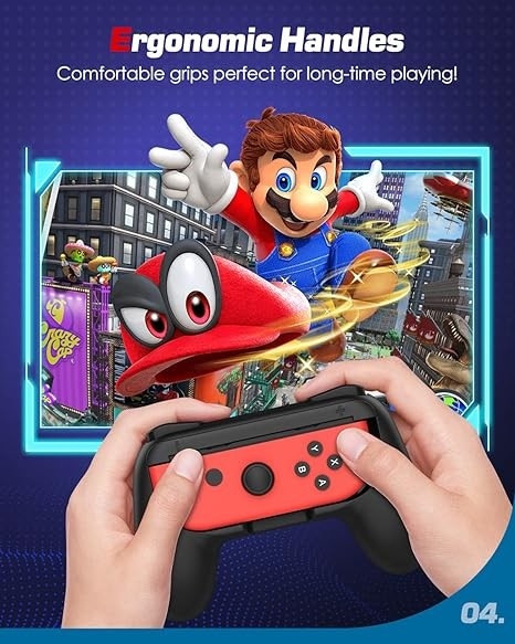 Uchwyty do kontrolerów Joy-Con, uchwyty Nintendo Switch