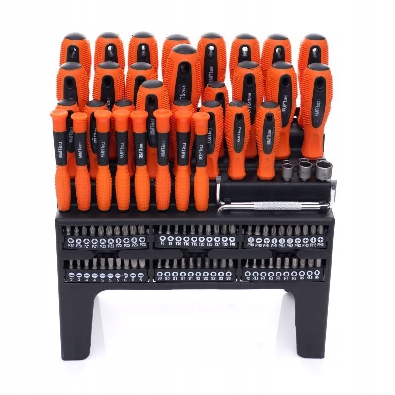 DUŻY ZESTAW ŚRUBOKRĘTÓW BITÓW 100 ELEMENTÓW BITY WKRĘTAK TORX KD10957