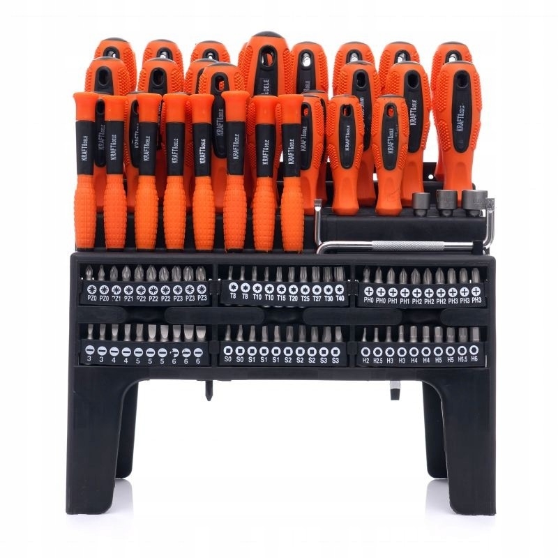 DUŻY ZESTAW ŚRUBOKRĘTÓW BITÓW 100 ELEMENTÓW BITY WKRĘTAK TORX KD10957