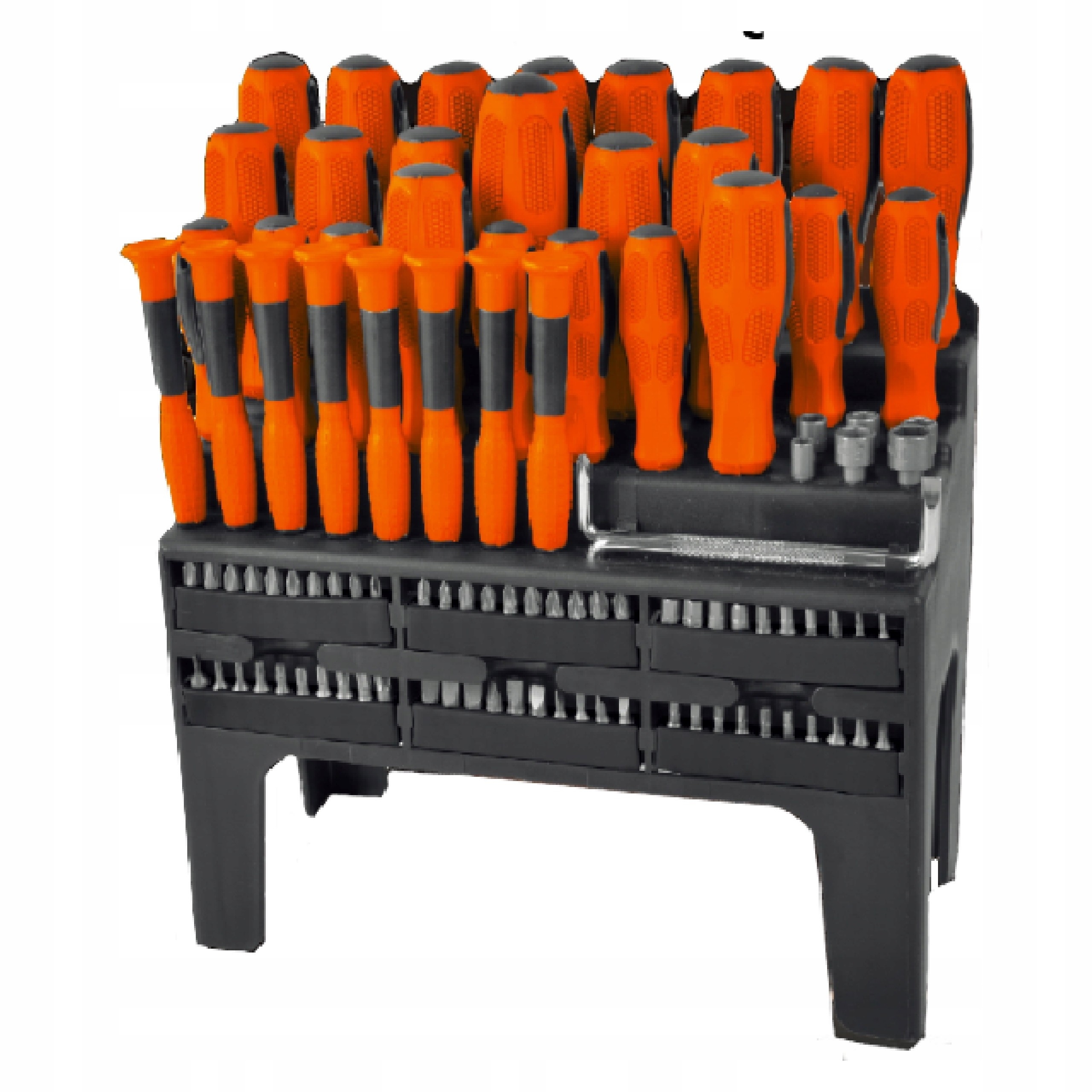 DUŻY ZESTAW ŚRUBOKRĘTÓW BITÓW 100 ELEMENTÓW BITY WKRĘTAK TORX KD10957