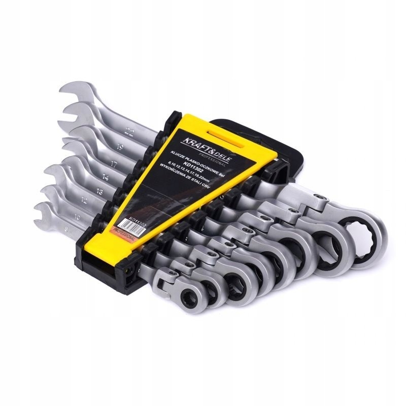 KLUCZE PŁASKO-OCZKOWE 8-22MM ZESTAW 8 SZTUK KD11302