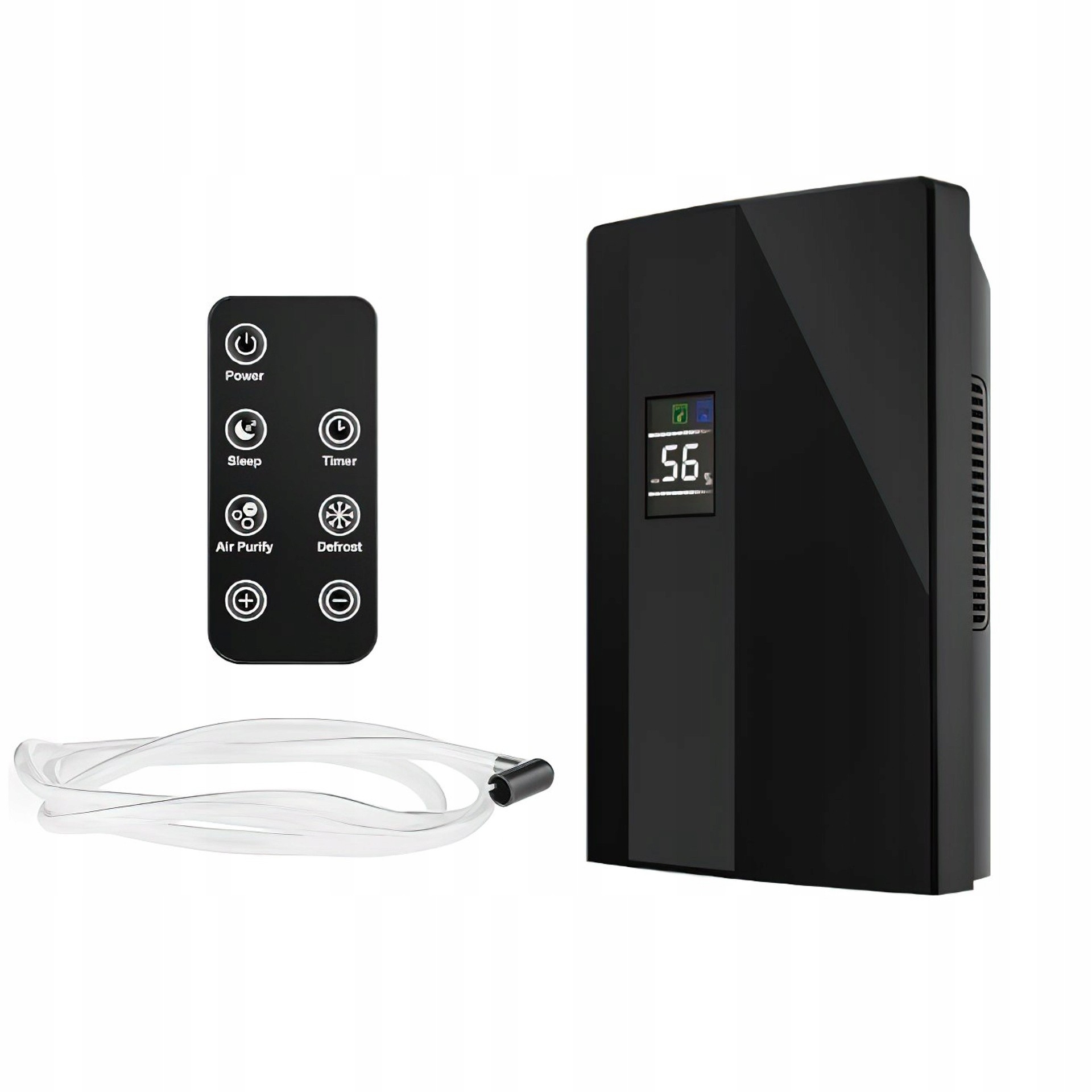 Osuszacz Powietrza Czarny 65W 2000ml 270ml/24h LCD Pilot Kraft&Dele