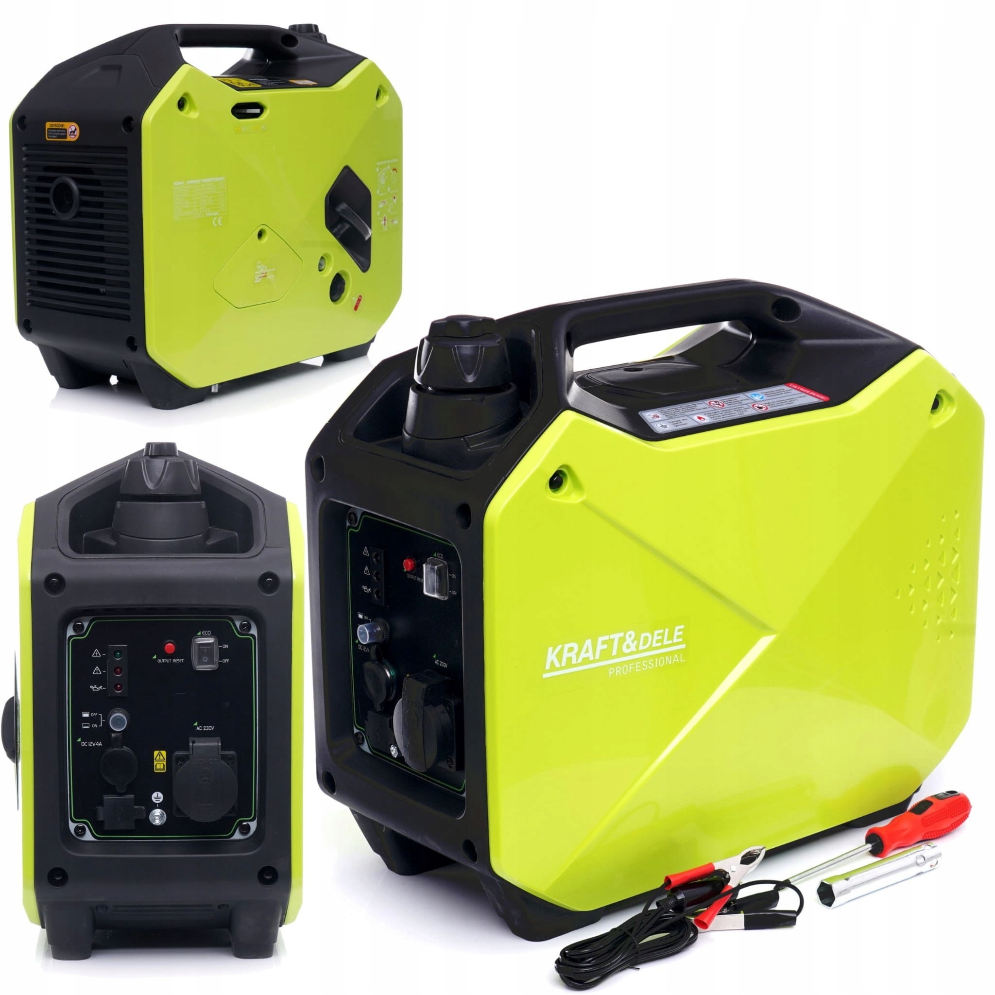 Agregat Prądotwórczy Przenośny Jednofazowy 2.1 KW Benzyna 230V Kraft&Dele