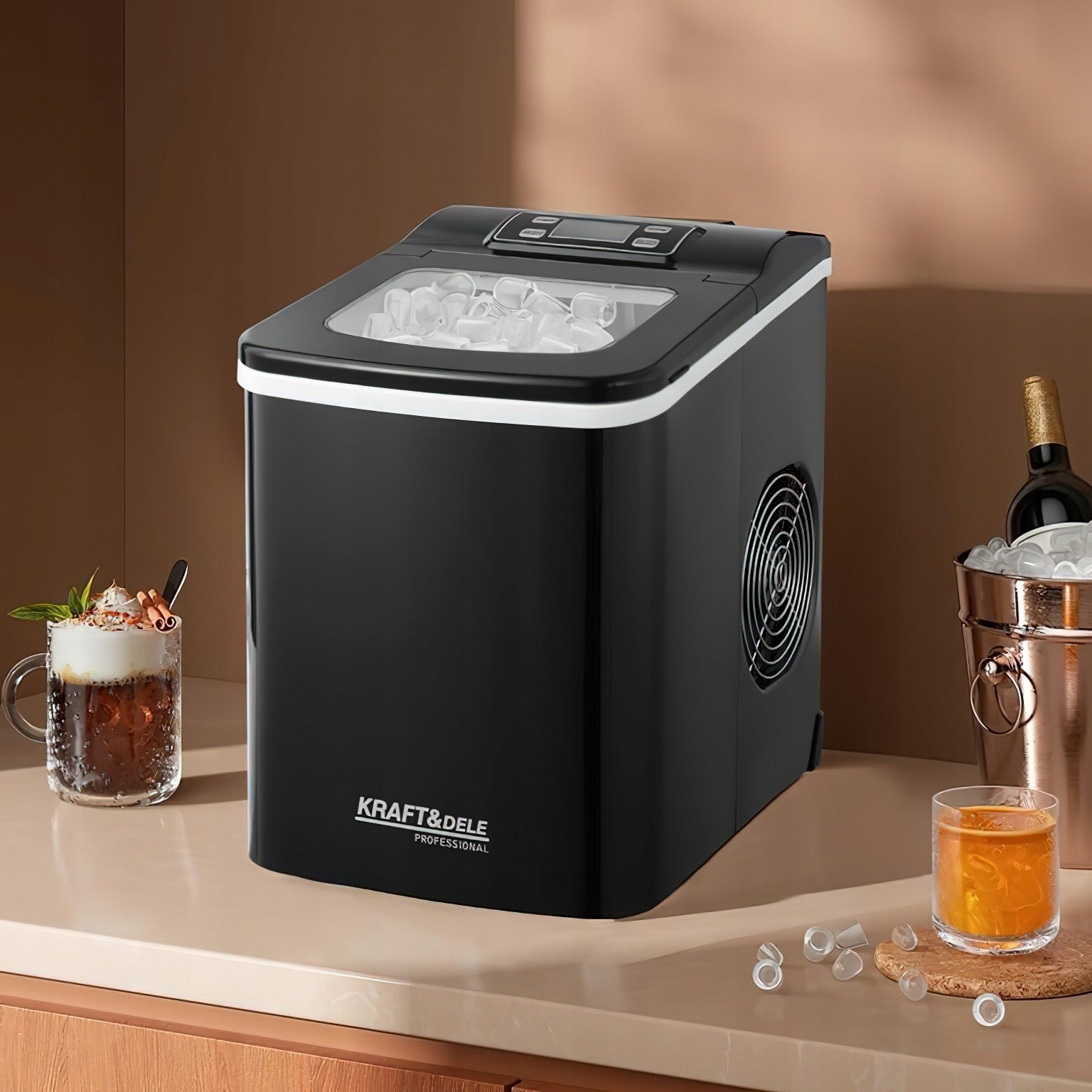 Kostkarka do Lodu 230V 110W 2L R600a Kraft&Dele