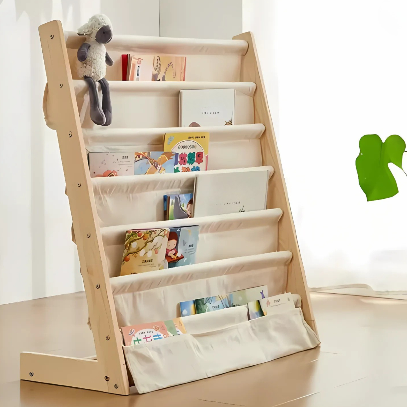 REGAŁ PÓŁKA NA KSIĄŻKI BIBLIOTECZKA DREWNIANA SZEROKOŚĆ 60 CM [REGAL1]