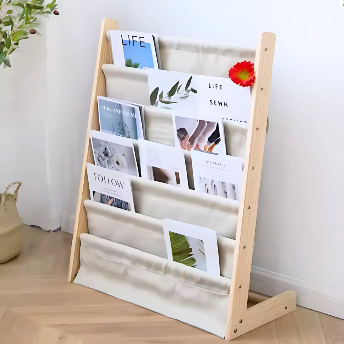 REGAŁ PÓŁKA NA KSIĄŻKI BIBLIOTECZKA DREWNIANA SZEROKOŚĆ 60 CM [REGAL1]