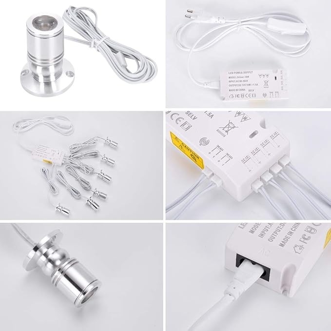 Lampy led do zabudowy, zestaw lamp led 4szt, reflektory led