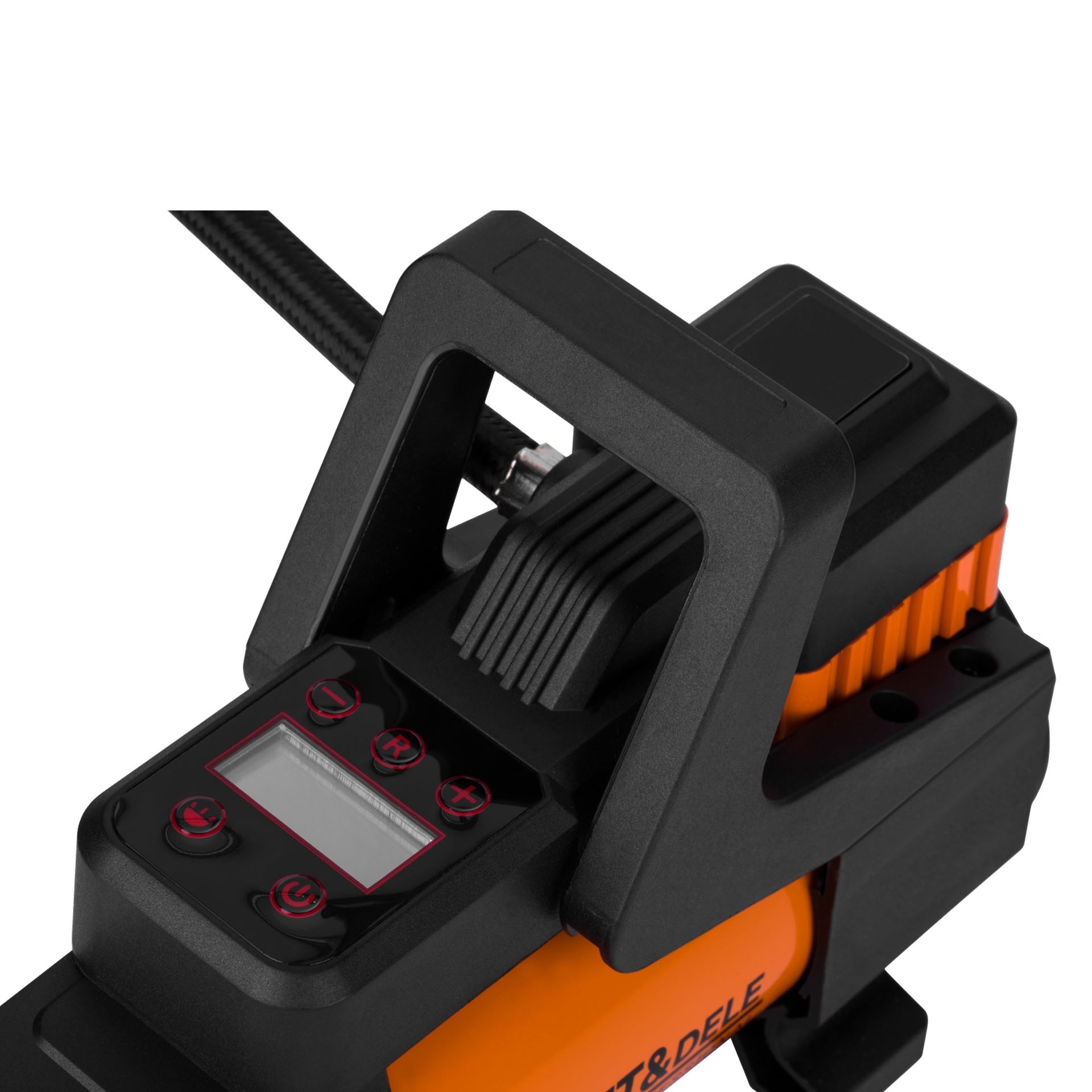 Kompresor Samochodowy LCD 12V 168W 14A 200 PSI 45L/min Kraft&Dele