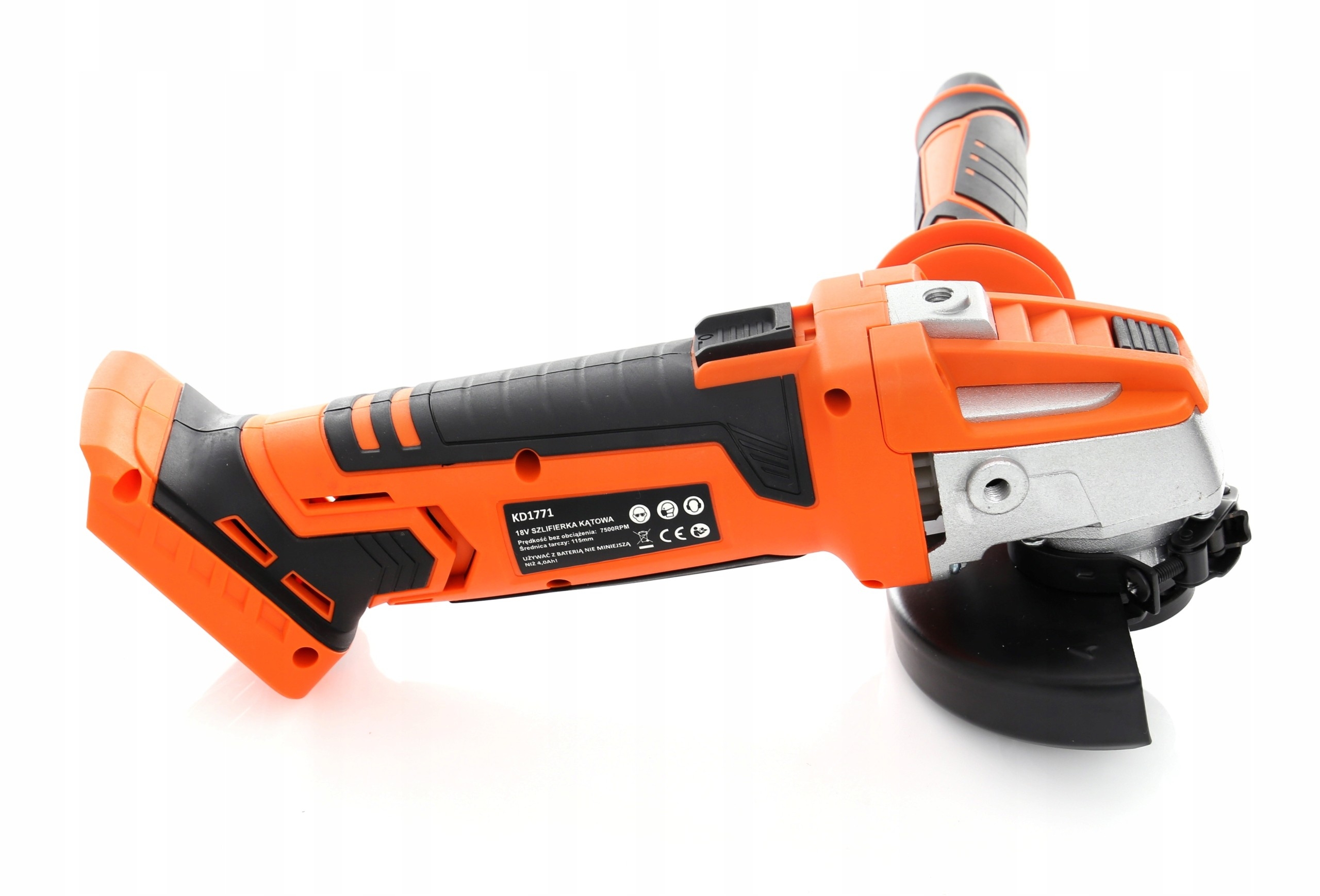 SZLIFIERKA KĄTOWA AKUMULATOROWA KĄTÓWKA 115MM 18V 7500RPM KRAFT&DELE KD1771
