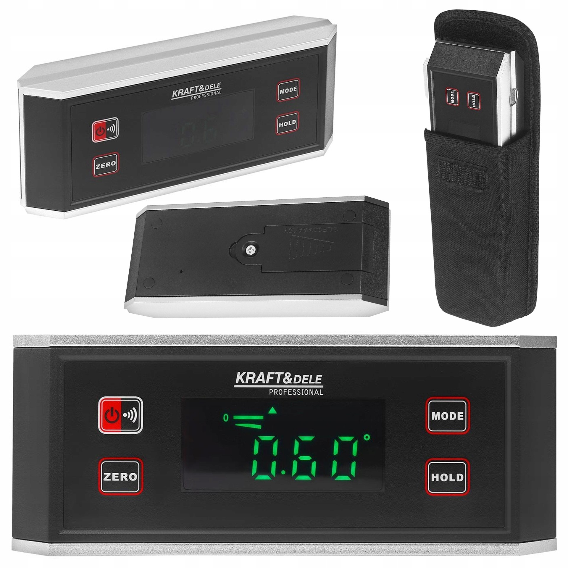 Poziomnica Elektroniczna Magnetyczna Cyfrowa 150 mm LCD Kraft&Dele