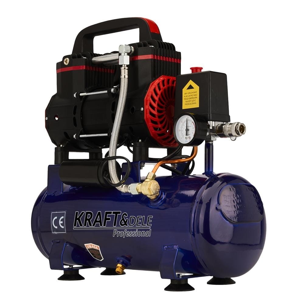 Kompresor Bezolejowy Kraft&Dele 8 Bar 9L 1200W 2850 obr/min 220 L/min
