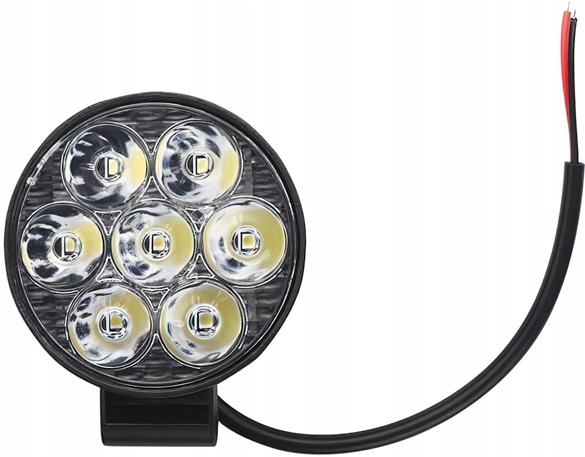 Lampa Robocza Reflektor Cofania Okrągła 2,5"" 25W 7 LED 2000 lm 9-30V