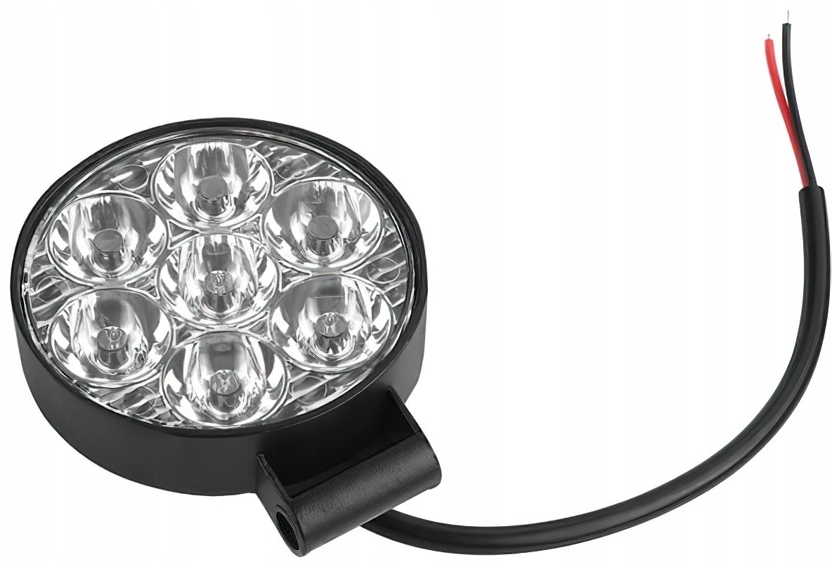 Lampa Robocza Reflektor Cofania Okrągła 2,5"" 25W 7 LED 2000 lm 9-30V