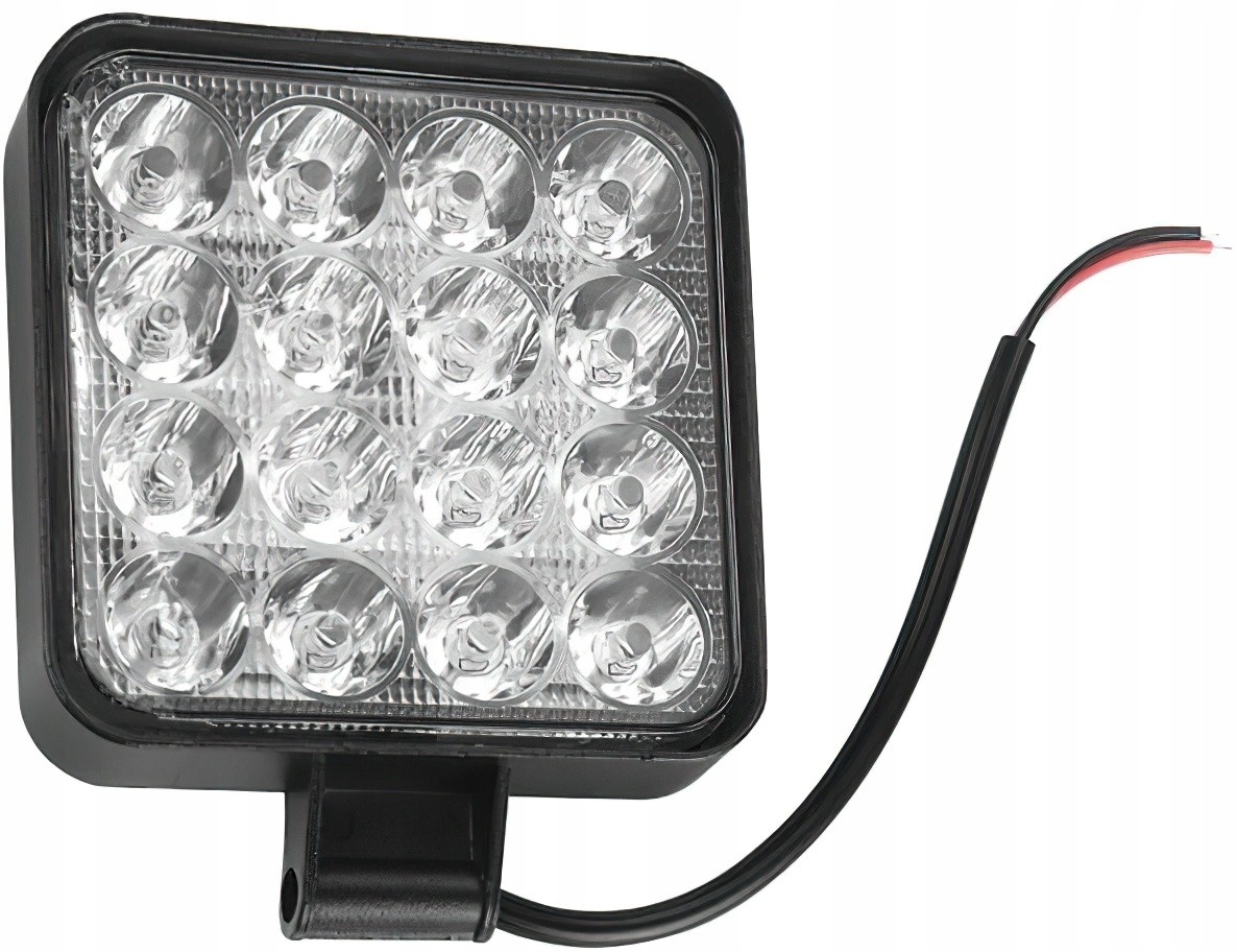 Lampa Robocza Reflektor Cofania Szperacz Kwadrat 30W 16 LED 2500 lm 12-40V
