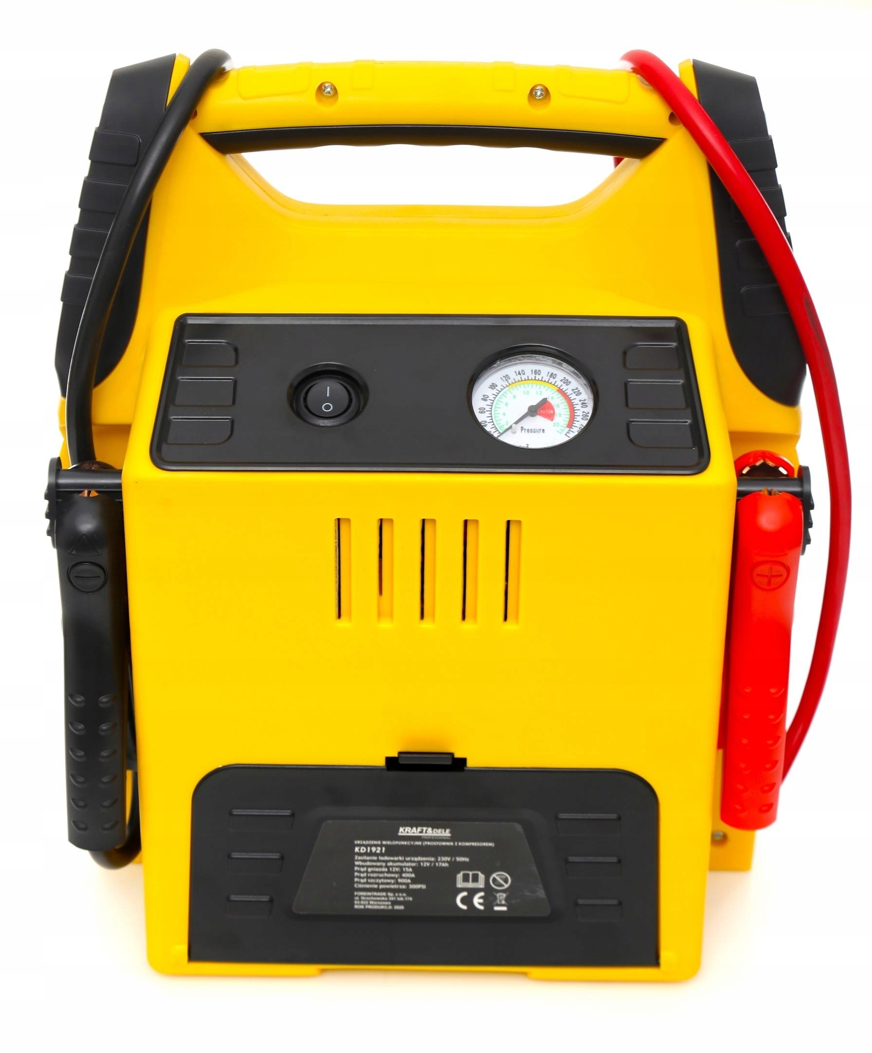 5W1 JUMP STARTER PROSTOWNIK ROZRUCH POWERBANK KOMPRESOR 17 Ah ŁADOWARKA LED