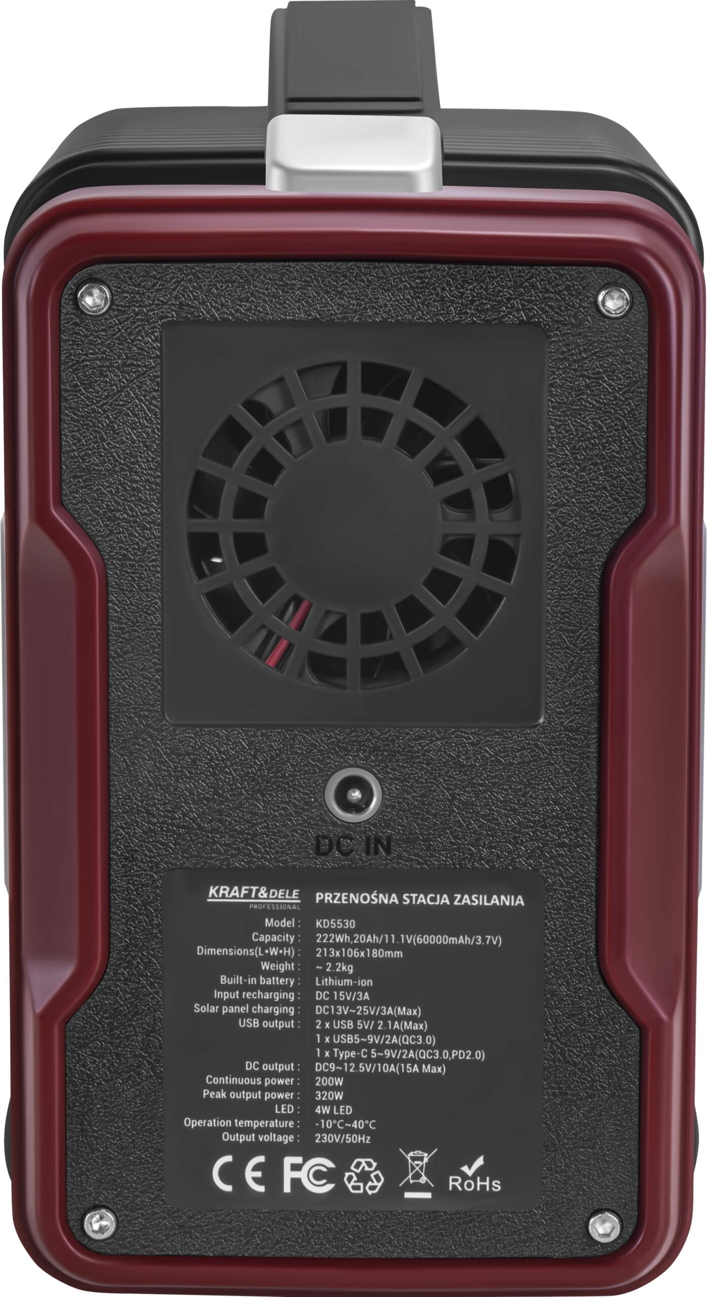 Przenośna stacja zasilania 222Wh / 11.1V KD5530