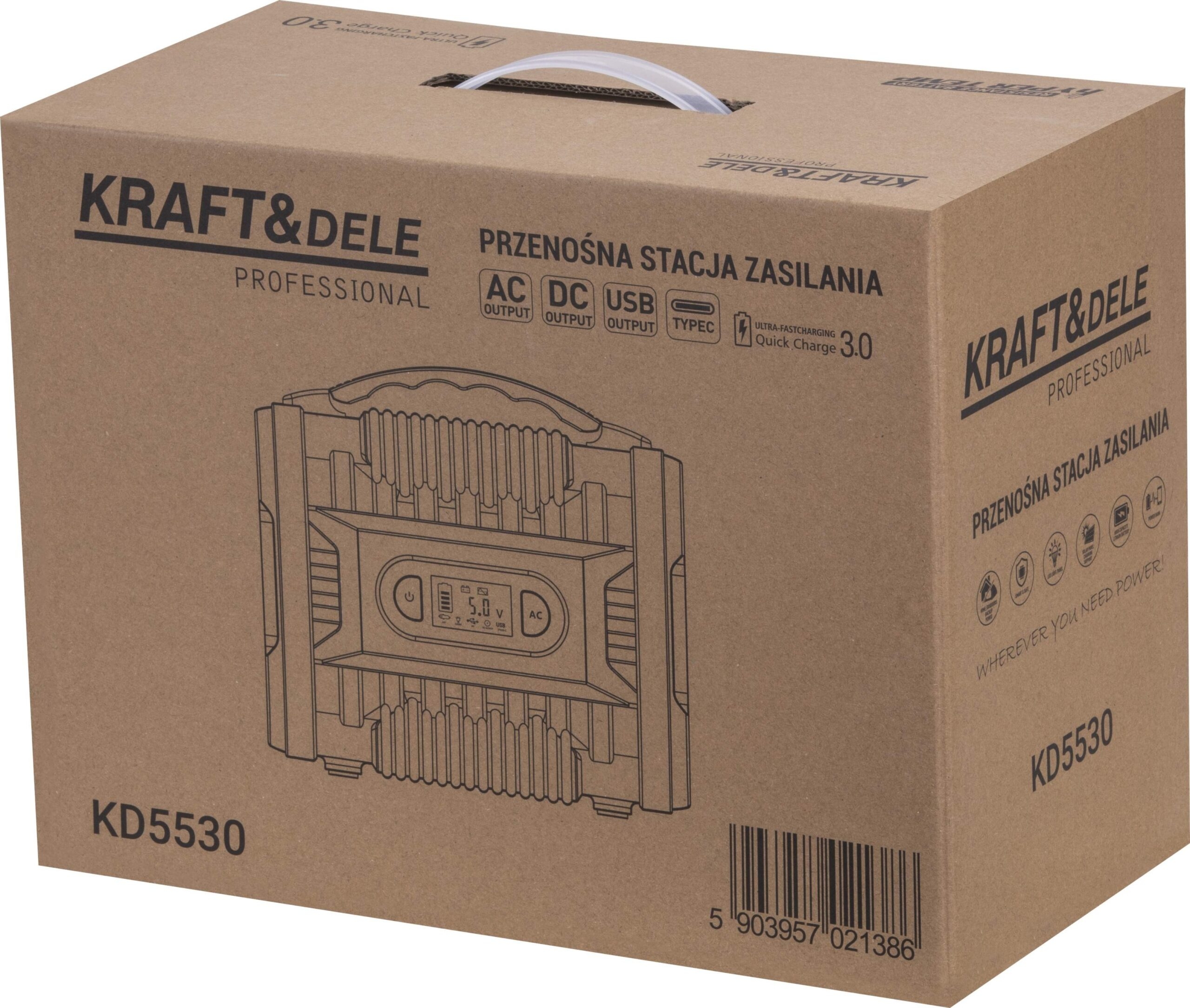 Przenośna stacja zasilania 222Wh / 11.1V KD5530