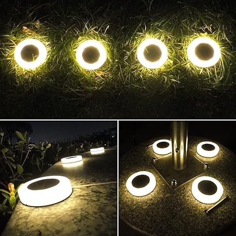 Solarna lampa podłogowa, ogrodowa, do użytku zewnętrznego.