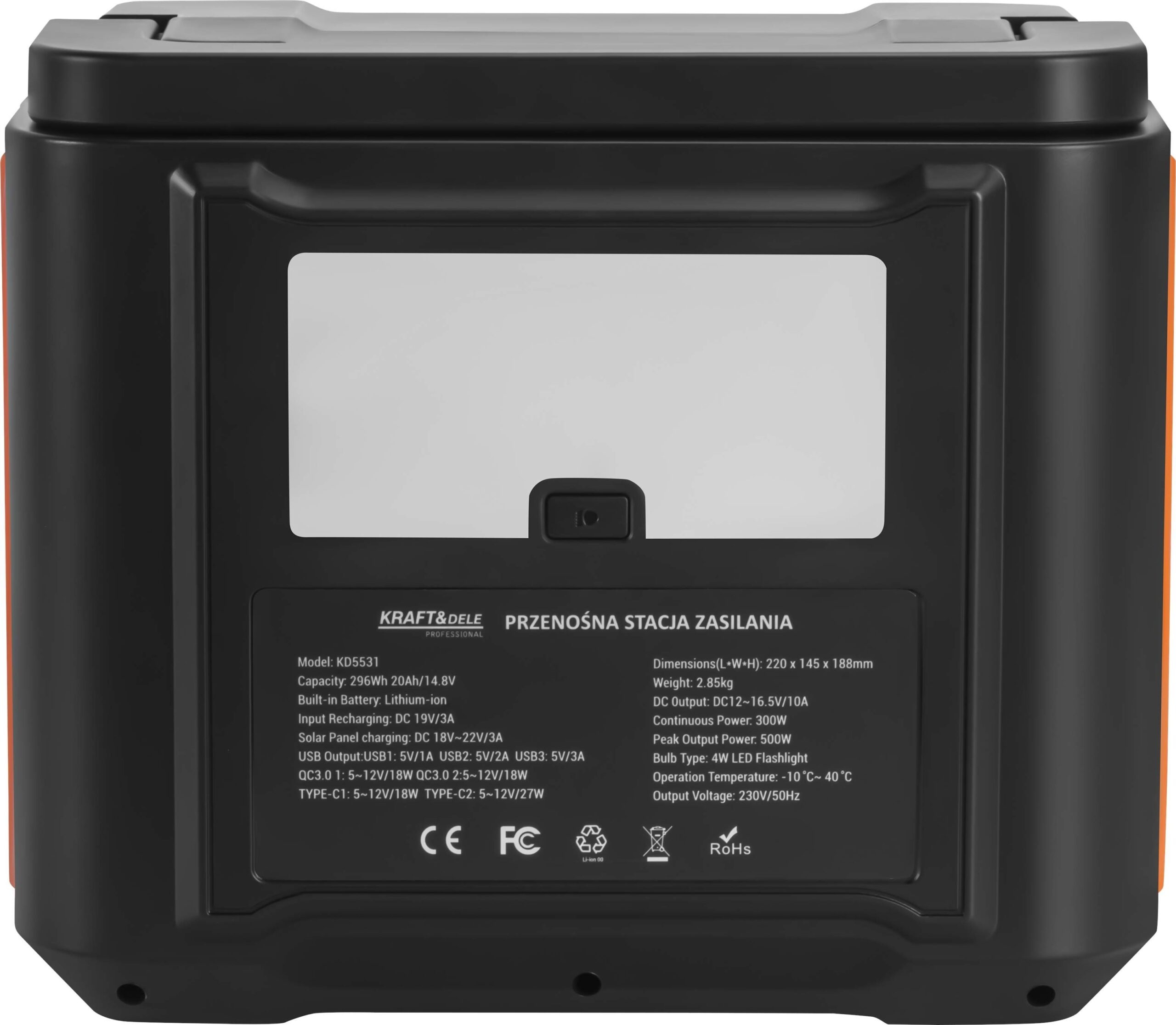 Przenośna stacja zasilania 296Wh / 14,8V KD5531