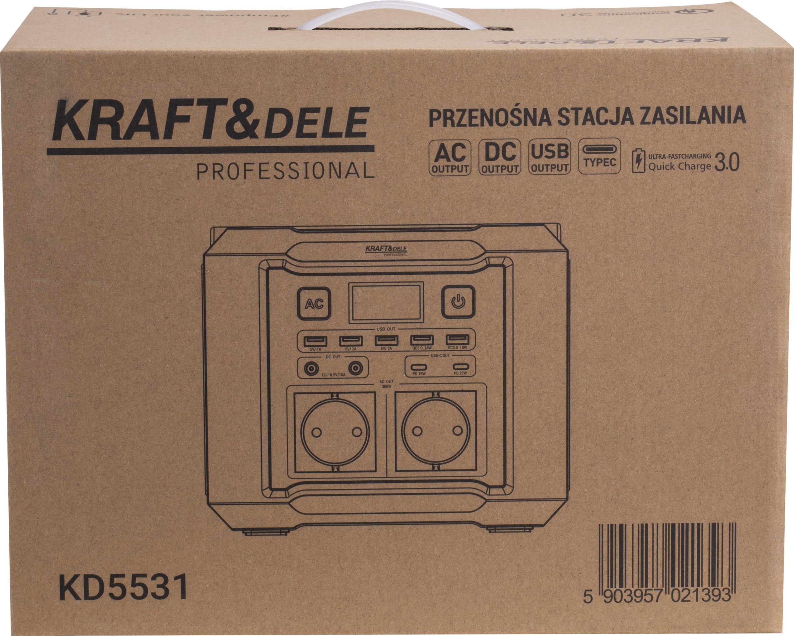 Przenośna stacja zasilania 296Wh / 14,8V KD5531