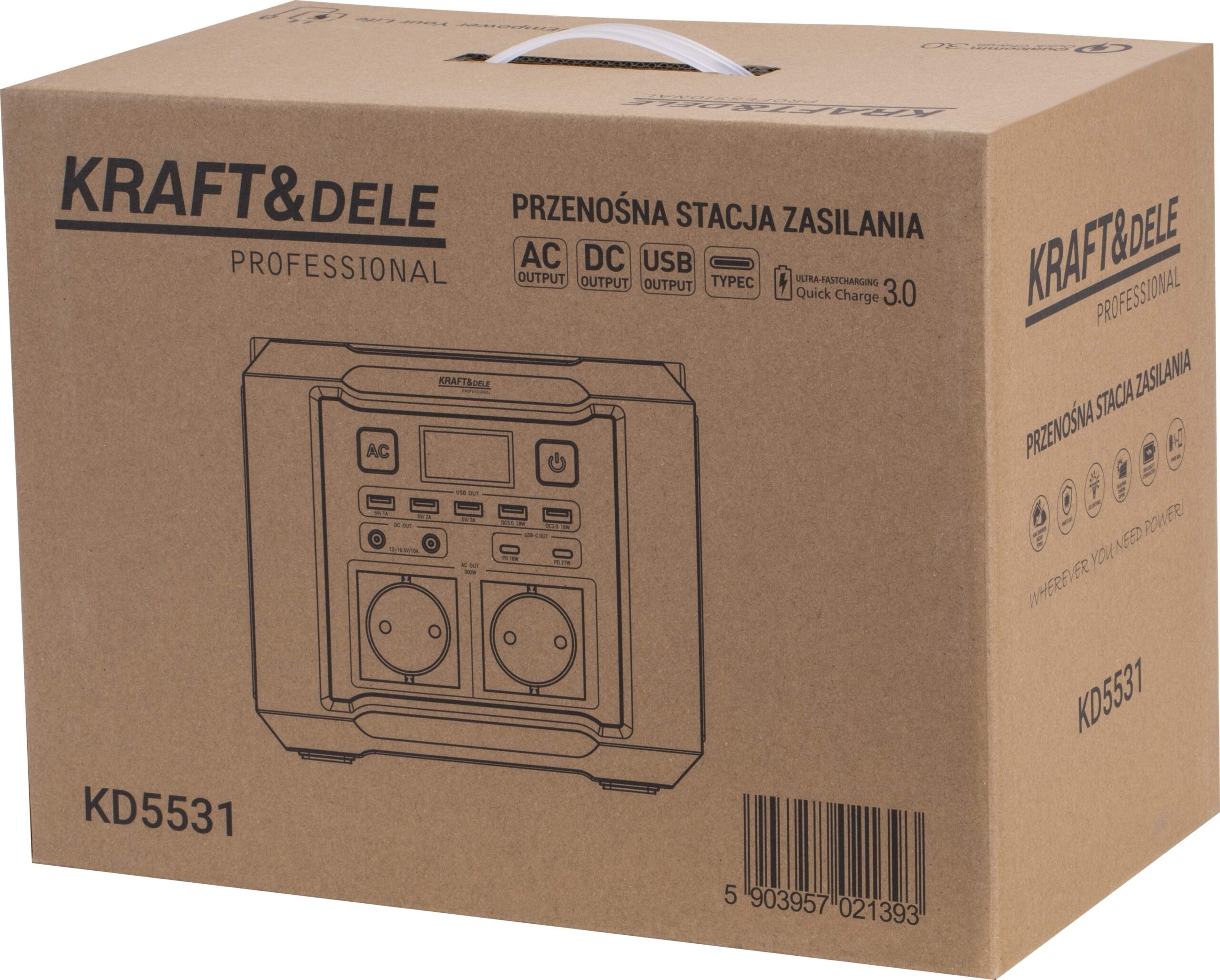 Przenośna stacja zasilania 296Wh / 14,8V KD5531