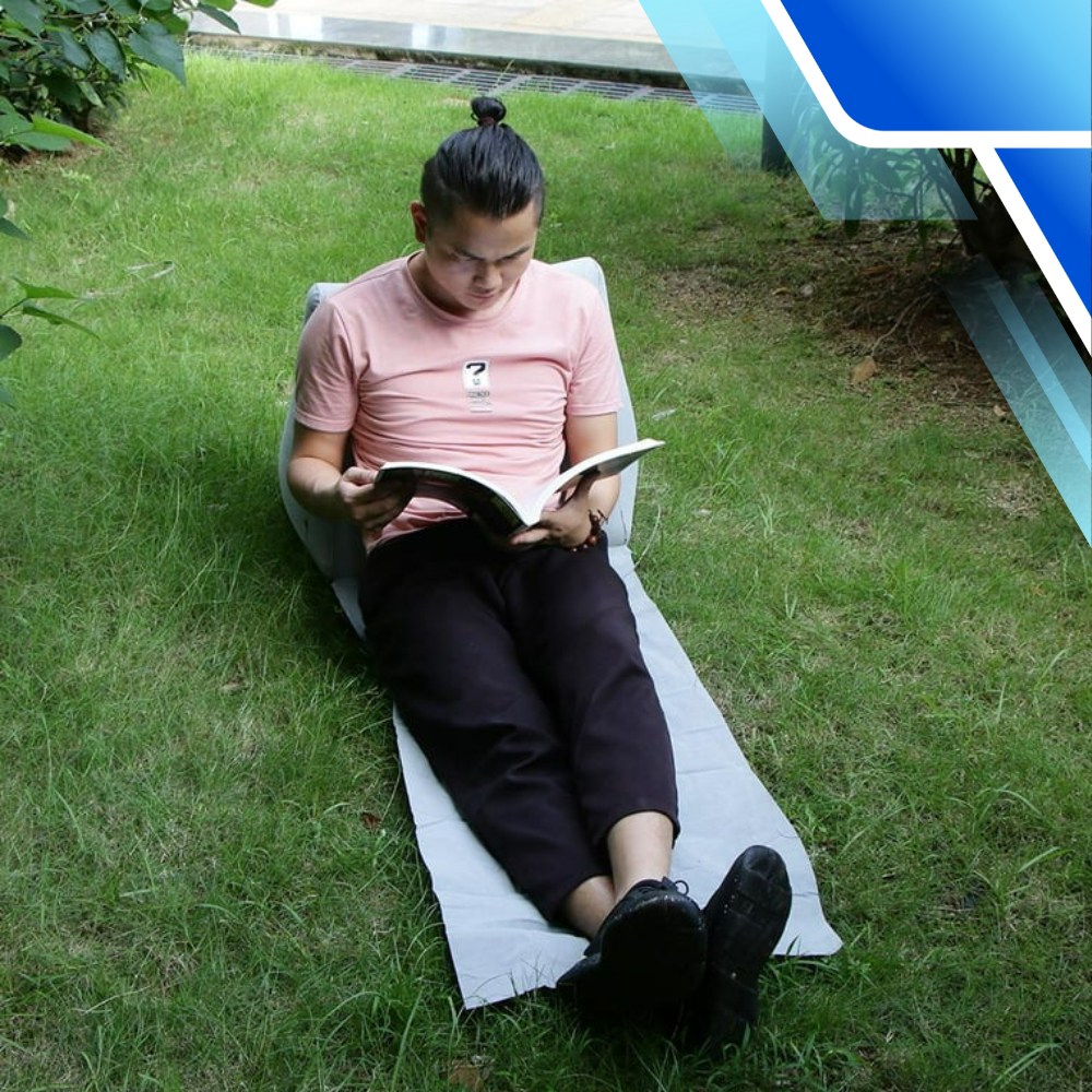 Mata plażowa z oparciem  składana leżanka turystyczna na plażę ogród camping