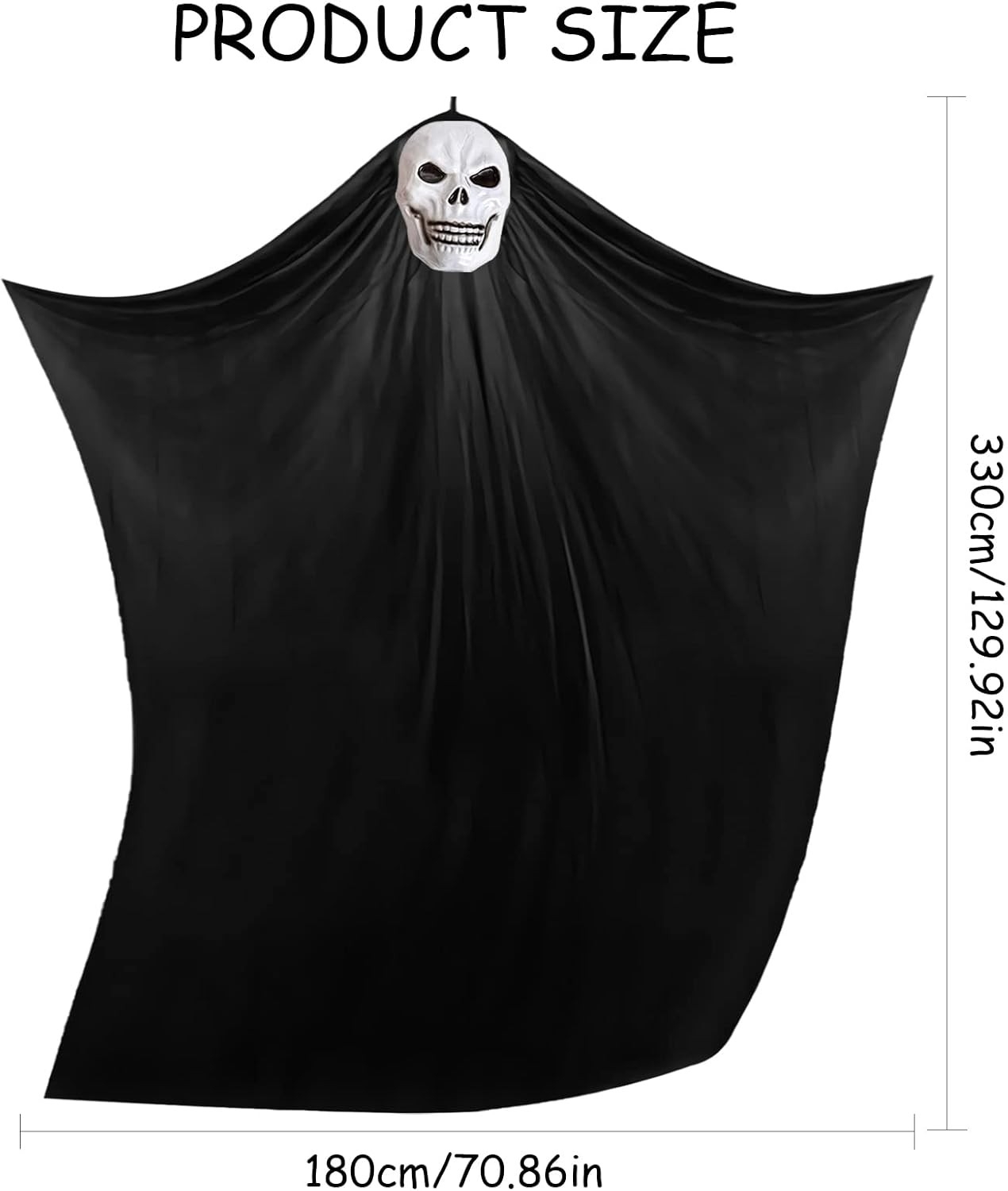 Dekoracja na halloween, wiszące duchy, podświetlane