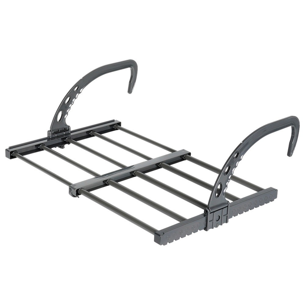 Suszarka na pranie na kaloryfer metalowa szara rozsuwana 32,5-60x35 cm