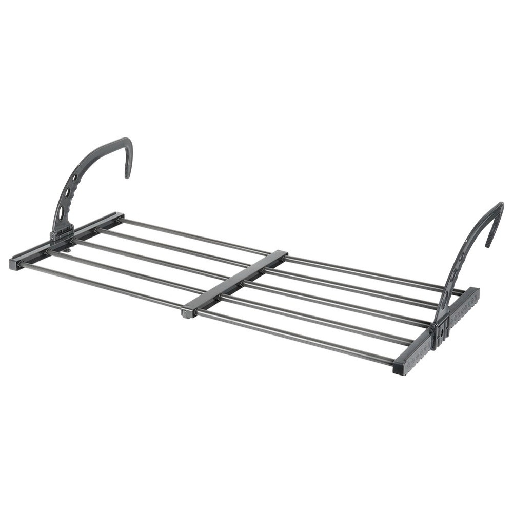 Suszarka na pranie na kaloryfer metalowa szara rozsuwana 45-83x35 cm