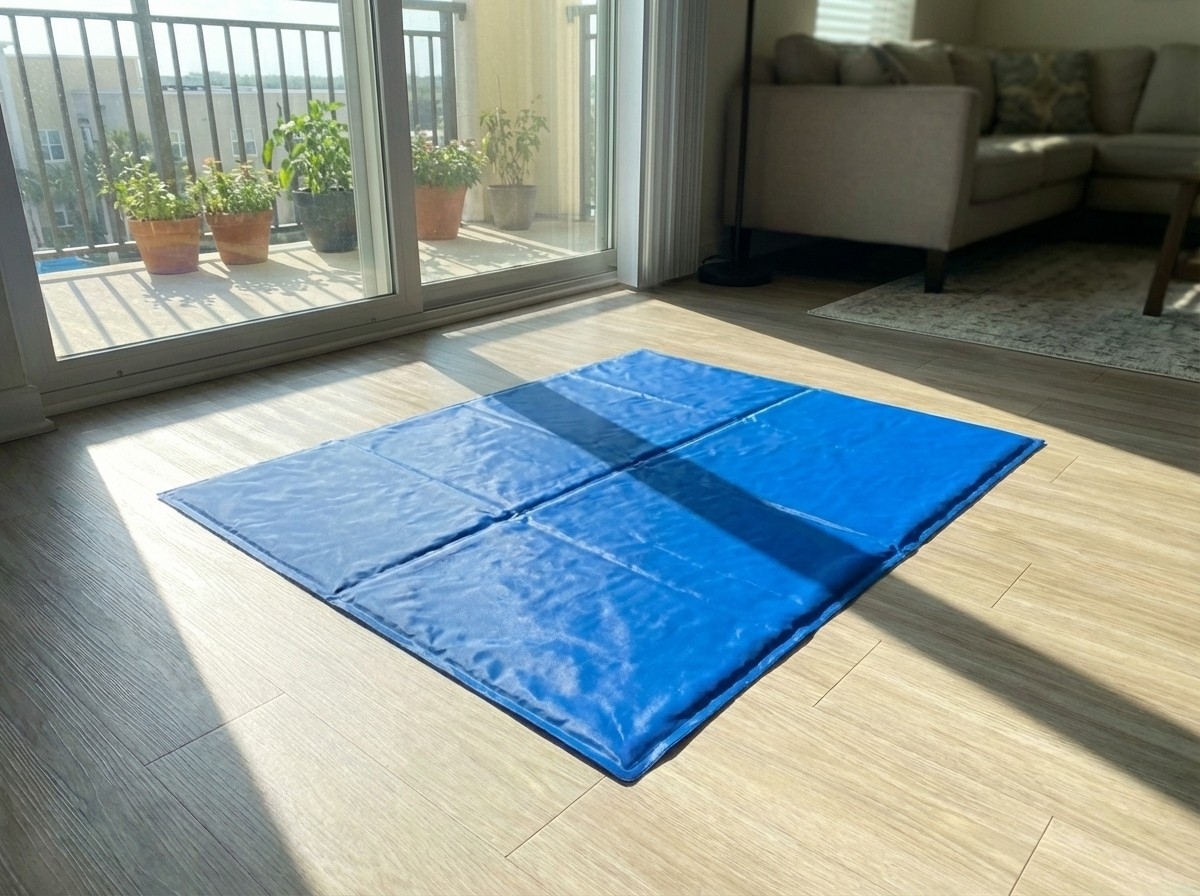 Żelowa mata chłodząca dla zwierząt 90x50 cm niebieska