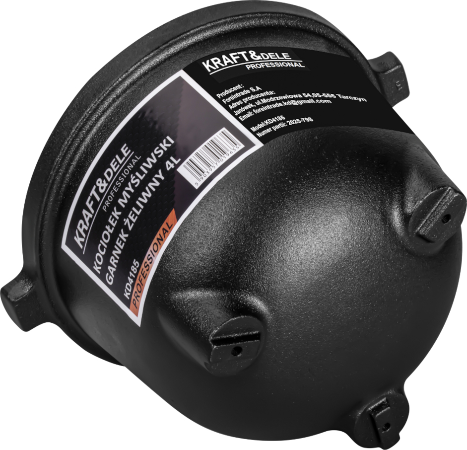 Kociołek myśliwski / Garnek żeliwny 4L KD4185