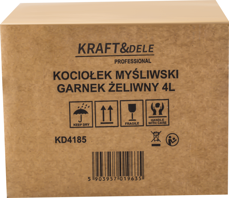 Kociołek myśliwski / Garnek żeliwny 4L KD4185