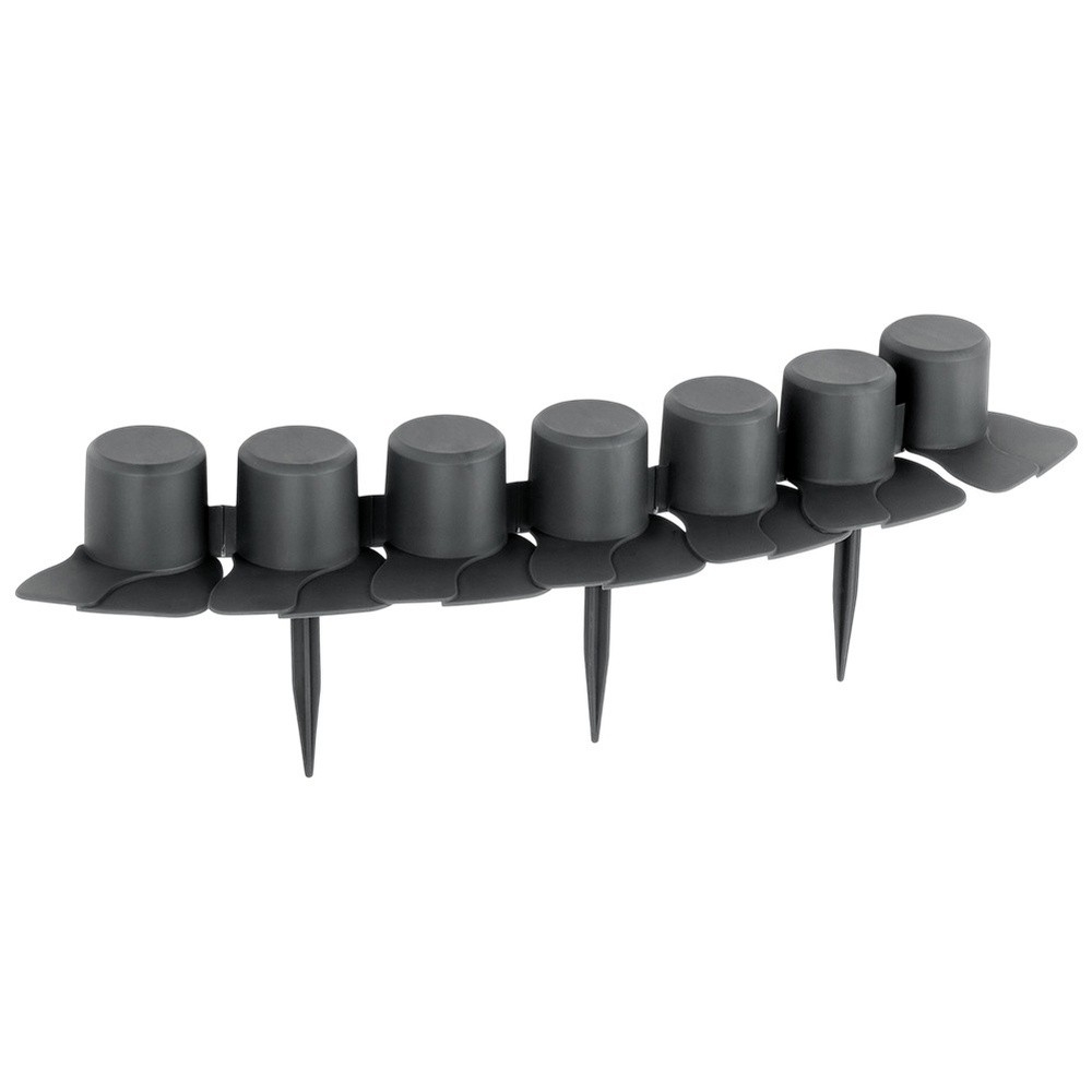 Palisada ogrodowa szara 55 cm 8 szt.