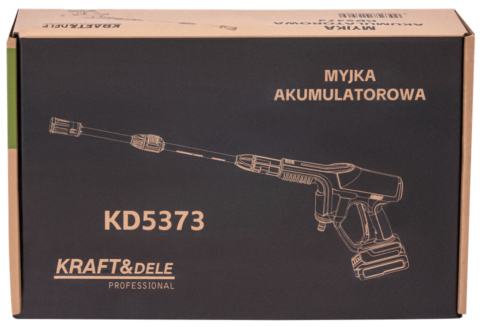 MYJKA WYSOKOCIŚNIENIOWA AKUMULATOROWA 21V 3Ah KD5373