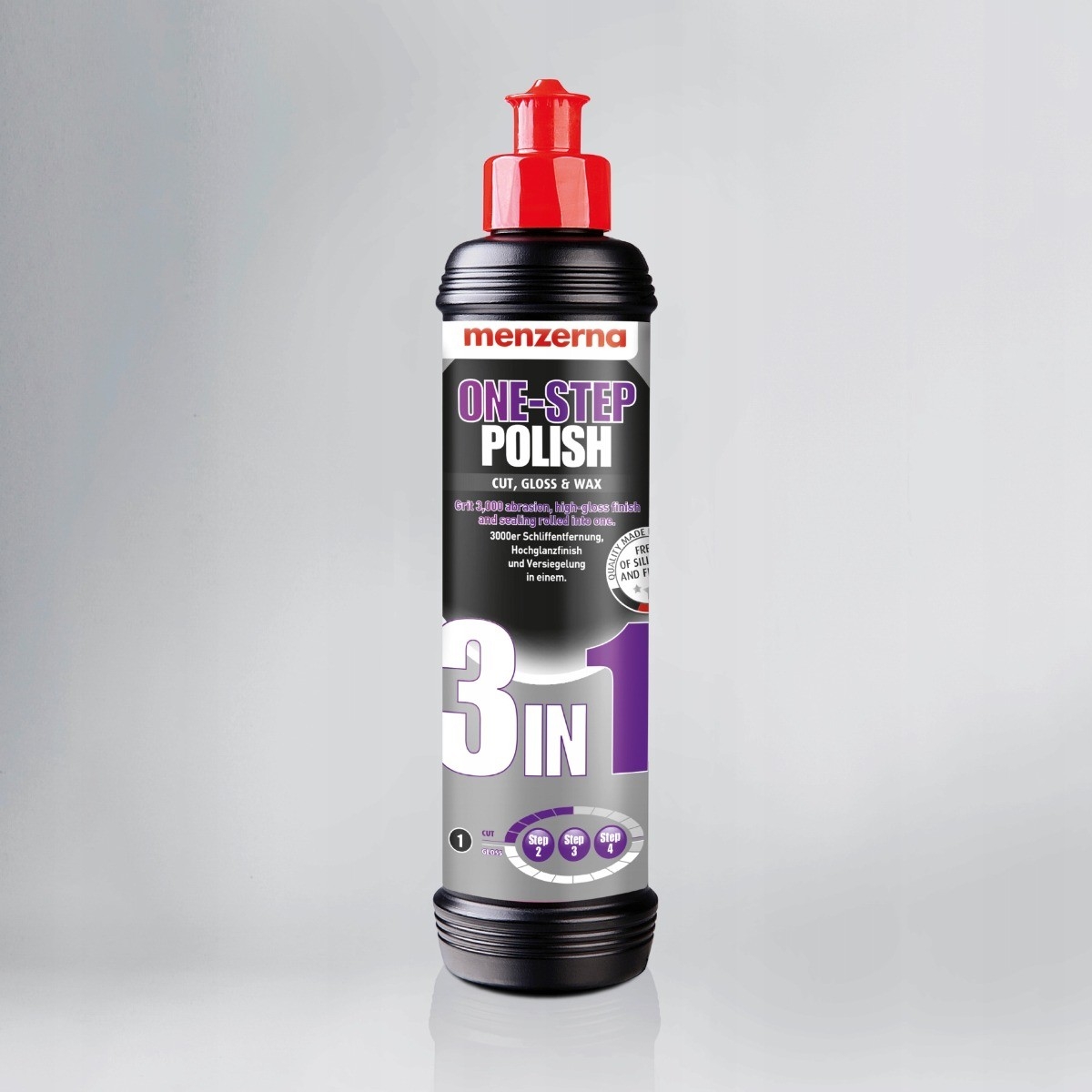 Pasta Polerska Menzerna Do Lakieru 3w1 One Step 250ml + Pad Polerski Średni