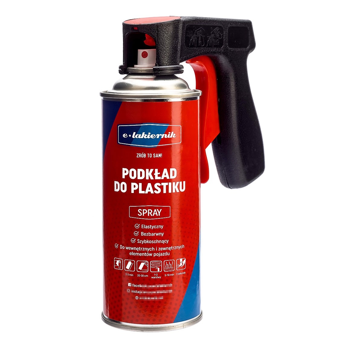 Podkład do Plastiku Tworzyw Sztucznych Zderzaków Lusterek e-lakiernik Spray