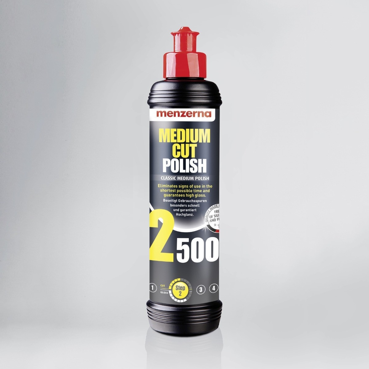 Pasty Polerskie do Lakieru 1000 2500 3000 + Mikrofibra 3x250ml MENZERNA