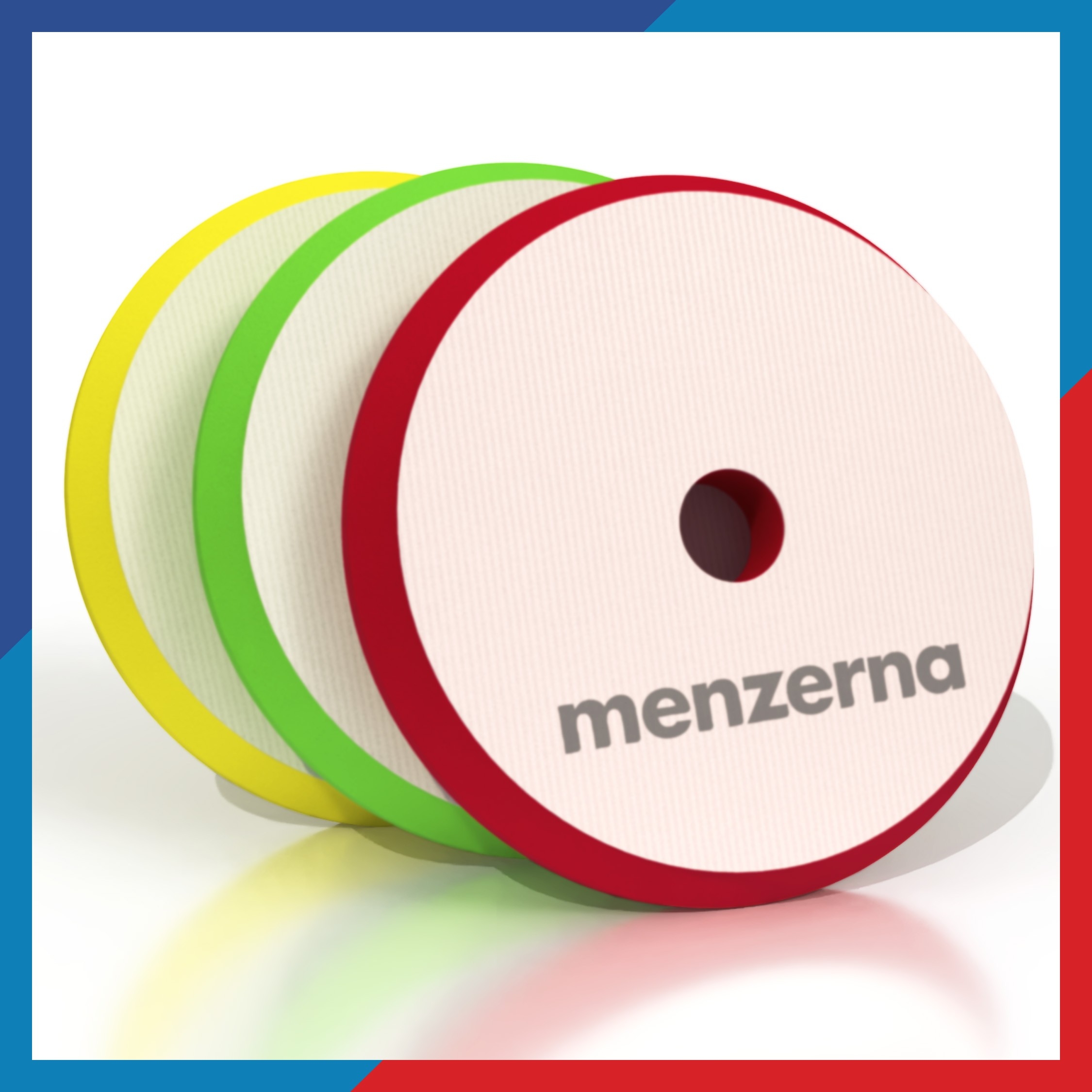 Pad Polerski Średni Menzerna 150mm na Rzep 135mm Gąbka Tarcza Polerska