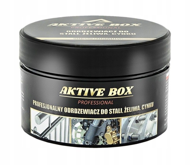 Odrdzewiacz neutralizator rdzy - Preparat do usuwania rdzy z metalu stali i żeliwa antykorozyjny Aktive Box 200ml