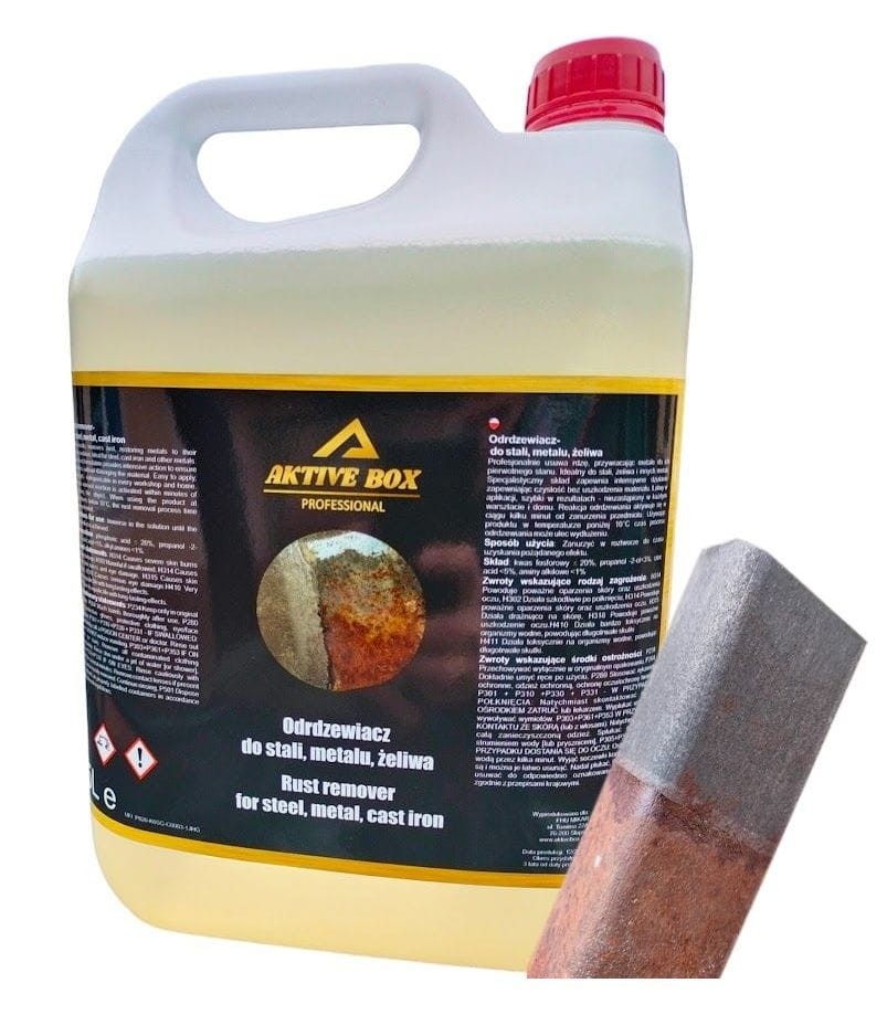 Odrdzewiacz profesjonalny stal żeliwo metal 5 litrów AKTIVE BOX AB1203