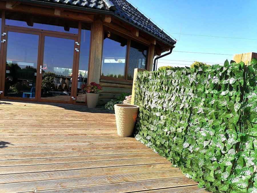 Sztuczny Bluszcz Mata Osłonowa Balkon Taras 150x250 cm UV