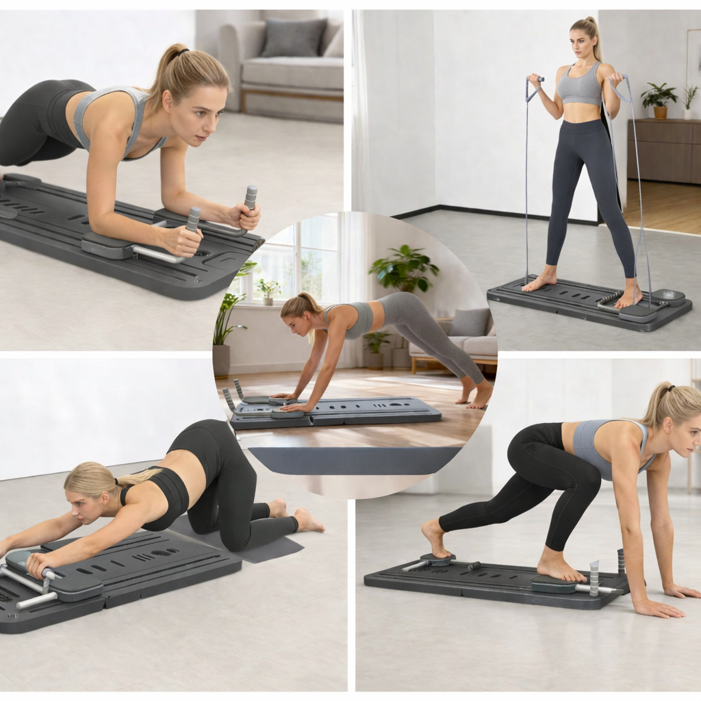 DESKA DO PILATESU ĆWICZEŃ REFORMER PILATES MATA TAŚMY OPOROWE TIMER [REFORMER1]
