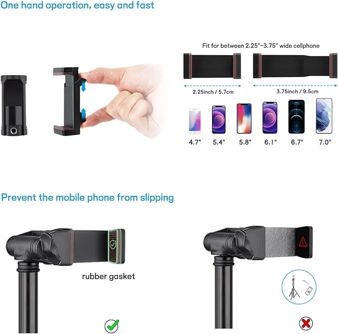 Statyw do smartfona aluminiowy 2 w 1, selfiestick , Victiv P10